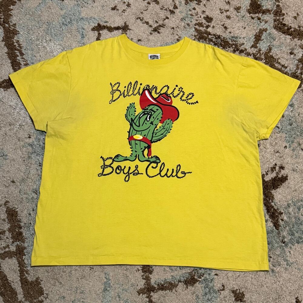 Billionaire Boys Club Cactus Cowboy Shirt Size 2XL Yellow Streetwear